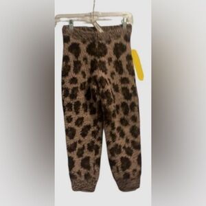 SKIMS NEW IN BAG cozy fairisle jogger pants SIENNA LEOPARD PRINT Size 8/10